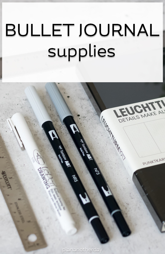 bullet journal supplies