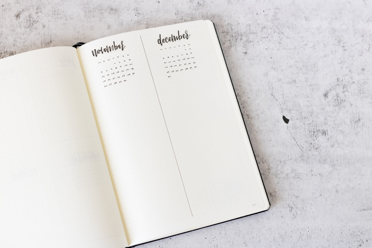 Bullet Journal - Future Log Layout Ideas for 2018